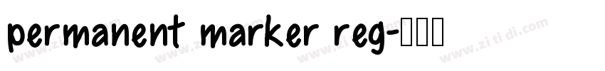 permanent marker reg字体转换